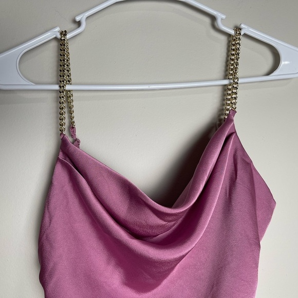 ASTR Trista Satin Rhinestone Strap Mini Dress - Picture 5 of 14